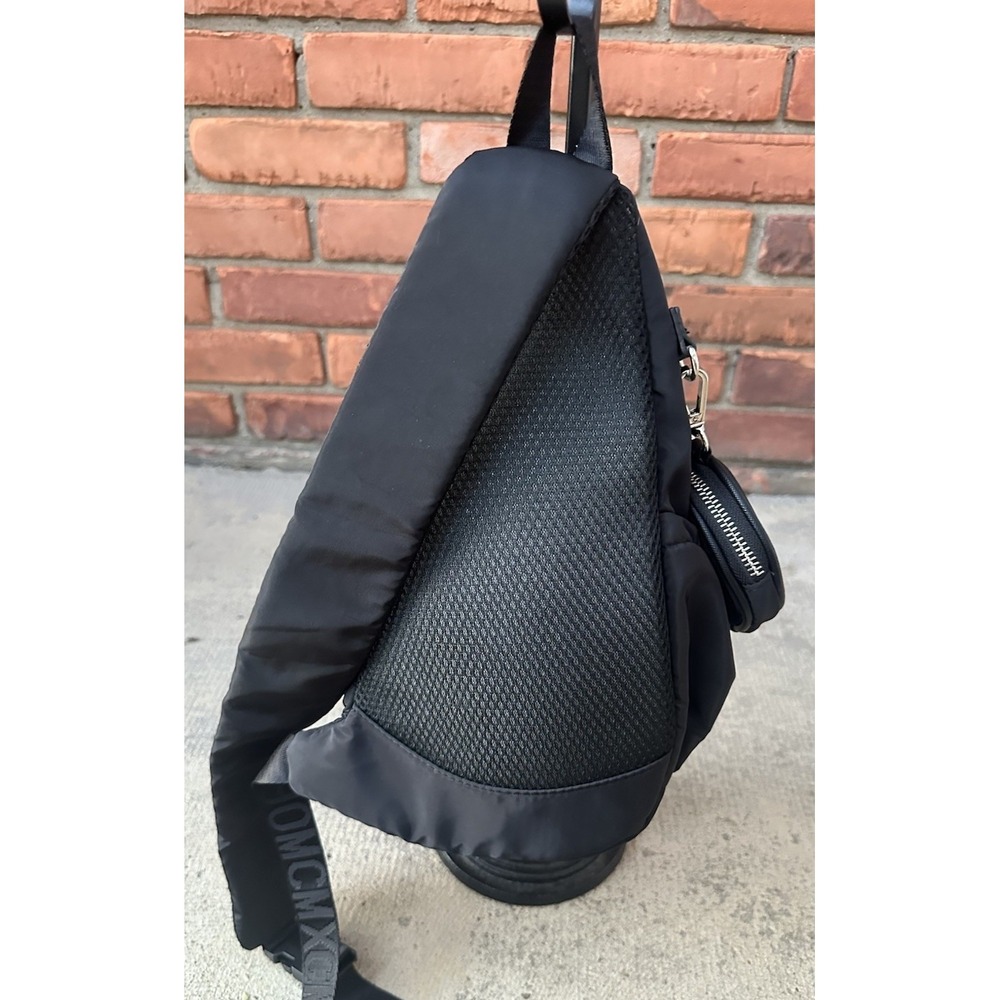 Steve Madden Aurora Quilted Sling Backpack w/ Coin Purse Black - Picture 4 of 13